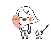 OriPark dog puppy 강아지 개 Sticker