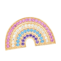 Rainbow Gold Sticker by Rosie Fortescue