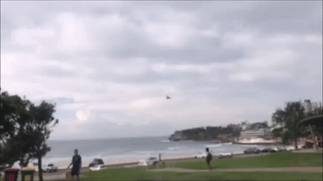 Police Helicopter Flies Over Bondi Beach After Coronavirus 'Hot Spot' Identified