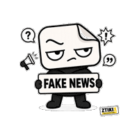 ztikix media lies fake news misinformation Sticker