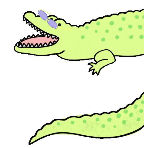 Sunglasses Alligator Sticker