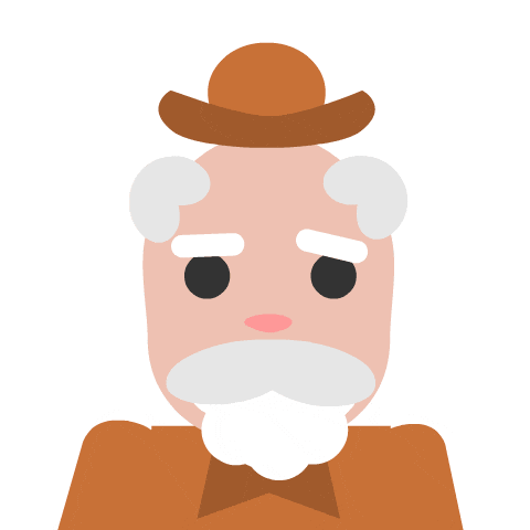 Talking Old Man Sticker by Woohoo Storytime