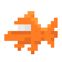 freakmeaning 90s the simpsons orange fish Sticker