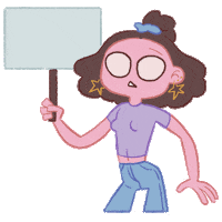 Girl Text Sticker