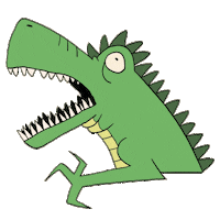 LENAMIRAL scream dino ugly lenamiral Sticker