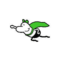 Happy Superhero Sticker by Sushi for Friends