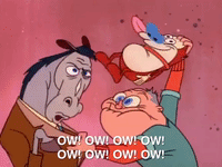 nicksplat ren and timpy GIF
