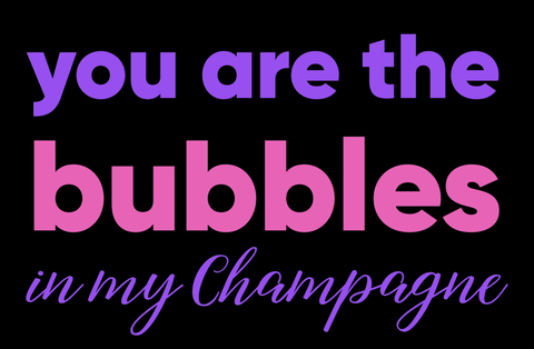champagne love GIF