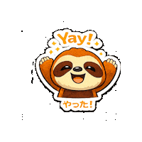 CREmbassy kawaii yay sloth costarica Sticker