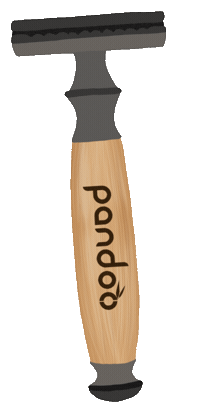 Safety Razor Bamboo Sticker by pandoo