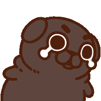 What Do I Do Crying Sticker by Puglie Pug