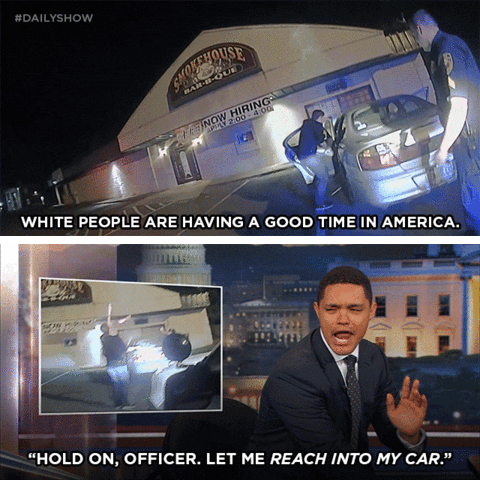 the daily show police GIF by The Daily Show with Trevor Noah