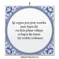 Hoop Wijsheid Sticker by Tegelspreuken.nl