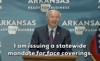 Asa Hutchinson Face Mask GIF by GIPHY News