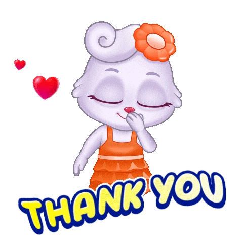 Thank You So Much Sticker by Lucas and Friends by RV AppStudios