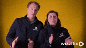 Wizzflix_ wow good yellow clapping GIF