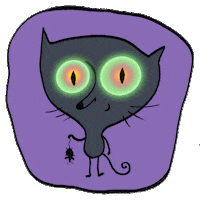 Cat Halloween Sticker