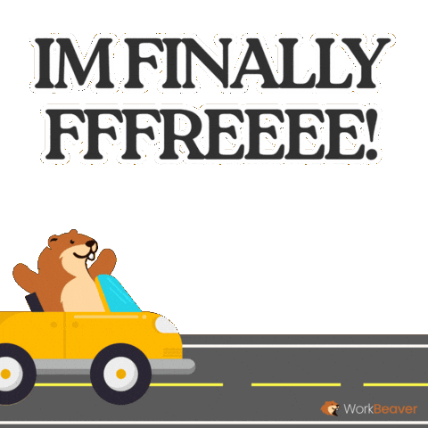 Road Trip Freedom Sticker by WorkBeaver