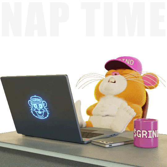 Sleepy Do Not Disturb Sticker by Grind