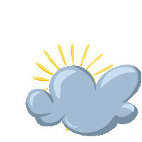 Sun Cloud Sticker