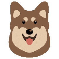 Dog Heart Eyes Sticker by Hau-Hau Champion