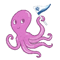 Octopus Sticker by Aqua Map
