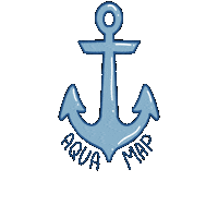 Anchor Sticker by Aqua Map
