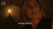 Jodie Whittaker Words GIF by Doctor Who