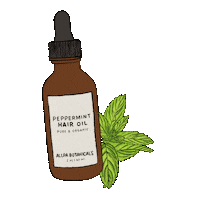 allpabotanicals hair care peppermint hair growth hair oil Sticker
