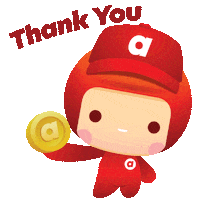 Happy Thanks Sticker by airasia rewards