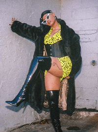 h0nestyb boots black girl baddie thrift GIF