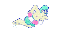 Swimmer Sticker by YK Animation Studio