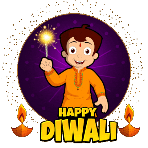 Festival Of Lights Diwali Sticker by Chhota Bheem