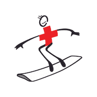Sami Snowboarder Sticker by Schweizerischer Samariterbund