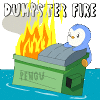 Sad Fire Sticker by Pudgy Penguins