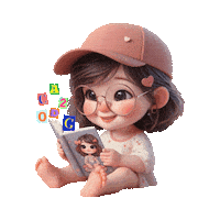 Elistorycriativo Menina Sticker