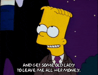 happy bart simpson GIF