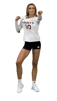 Point Pointing Sticker by Aquinas Volleyball