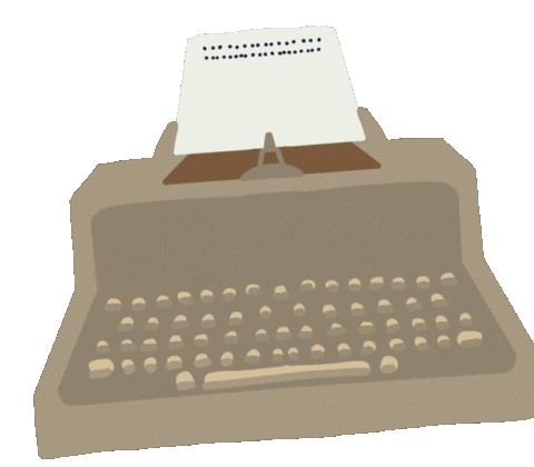 Book Writing Sticker