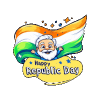 Republic Day Celebration Sticker