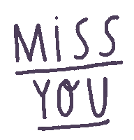 Miss You Love Sticker by Sara Maese