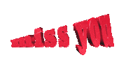 miss you text Sticker
