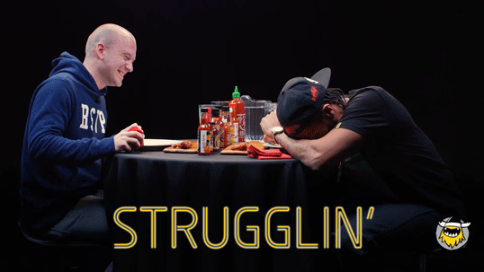 red man evans GIF by First We Feast: Hot Ones