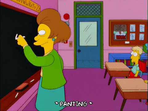 bart simpson school GIF