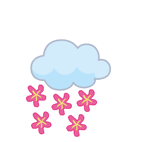 Flores Lluvia Sticker