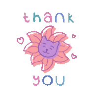 Cat Thank You Sticker