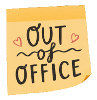 Not Working Out Of Office Sticker