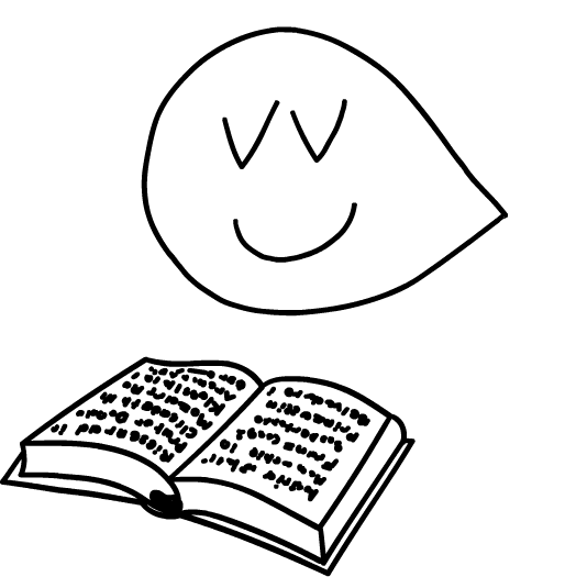 viennaviral ghosty viennaviral reading ghosty book ghosty Sticker