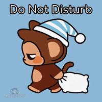 Tired Good Night GIF by Chimpers