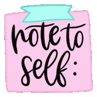 Pink Post It Sticker